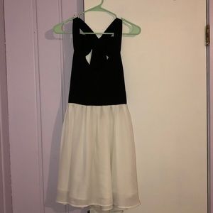 White/Black Mini Dress